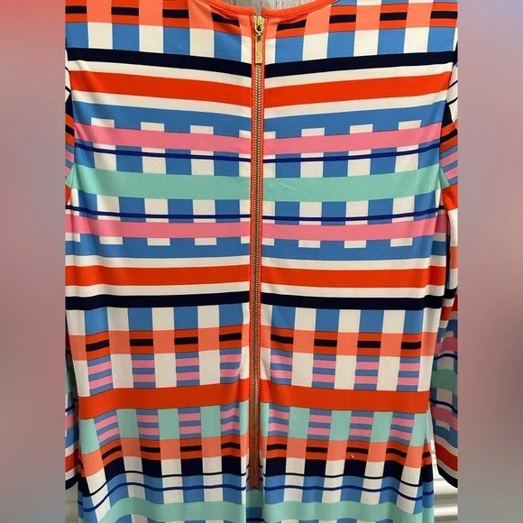 Eliza J Geometric Sheath Mini Dress sz 8 - Picture 5 of 8